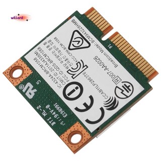 Băng tần kép 2.4 + 5G 300M 802.11A / B / G Wifi Bluetooth 4.0 Thẻ Pci-E nửa Mini không dây cho Bcm943228Hmb 718451-001