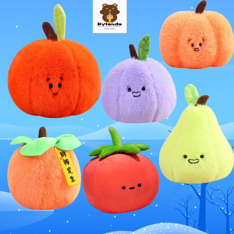 Rytanda Trái Cây Sang Trọng Đồ Chơi Mô Phỏng Dễ Thương Búp Bê Trái Cây Apple Bí Ngô Quả việt quất Cà Chua Hoa Hồng, Quả Lê, Búp Bê Cam Quà Tặng Trẻ Em, Quà Tặng Sinh Nhật Bạn Gái