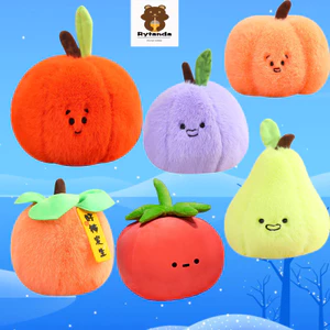 Rytanda Trái Cây Sang Trọng Đồ Chơi Mô Phỏng Dễ Thương Búp Bê Trái Cây Apple Bí Ngô Quả việt quất Cà Chua Hoa Hồng, Quả Lê, Búp Bê Cam Quà Tặng Trẻ Em, Quà Tặng Sinh Nhật Bạn Gái