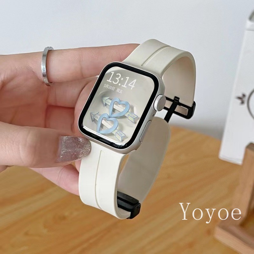 Dây đeo silicone cho dây đeo đồng hồ AW Series 11 10 46mm 9 44 45 40 41 42 38mm  Ultra 2 49 Bracelet iWatch 7 8 se 6 4 5 3 siêu 2 9