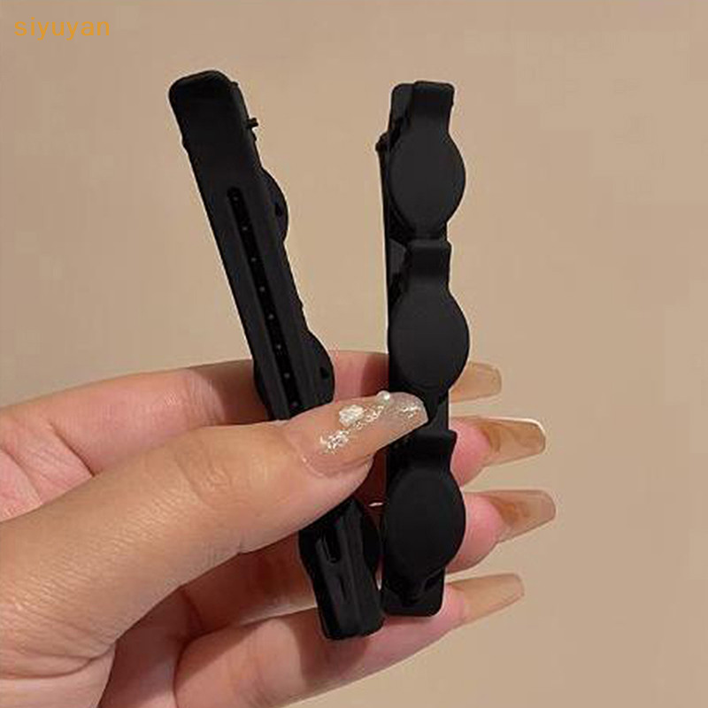Siyuyan Màu Trơn Kẹp Tóc Cắt Tóc Nổ Đầu Trước Kẹp Đổ Barrettes Phụ Kiện Tóc VN