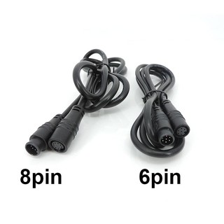 9mm M8 chống nước 2 3 4 5 6 8 Pin Xe Đạp Điện Khớp Cắm Kết Nối Xe Tay Ga Phanh Cáp Tín Hiệu Cảm Biến Cho Ebike Bafang Dây 17VN1