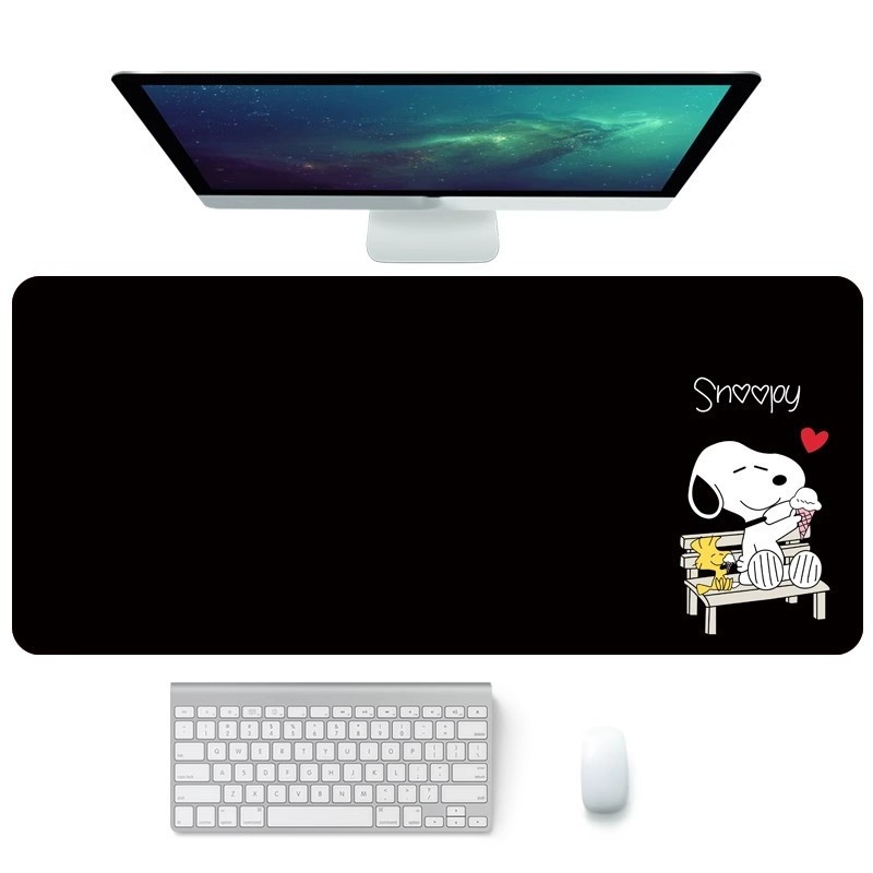 Miếng Lót Chuột Đệm Bàn Chơi Game Lớn Anime Lớn Hoạt Hình Để Bàn Thảm Chó Dễ Thương Snoopy Company Mousepad 800X300MM