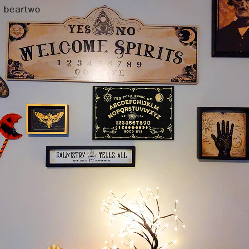 < Beartwo > Bảng Ouija khắc con lắc Bảng siêu hình đẹp