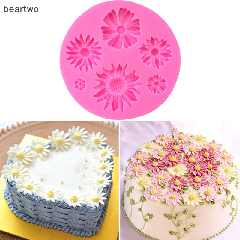 < Beartwo > Khuôn Làm Bánh Silicon 3D Kẹo Chocolate DIY Bánh Cookie Cupcake Xà Phòng Khuôn Đẹp