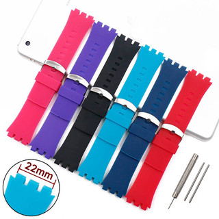Dây Đeo Đồng Hồ Silicon Cho SW Touch SURB100 SURW100 Dây Đồng Hồ 22 Mm Dây Đeo Đồng Hồ Nam Nữ Cao Su Nhựa Nhựa Vòng Tay Thể Thao Chống Thấm Nước