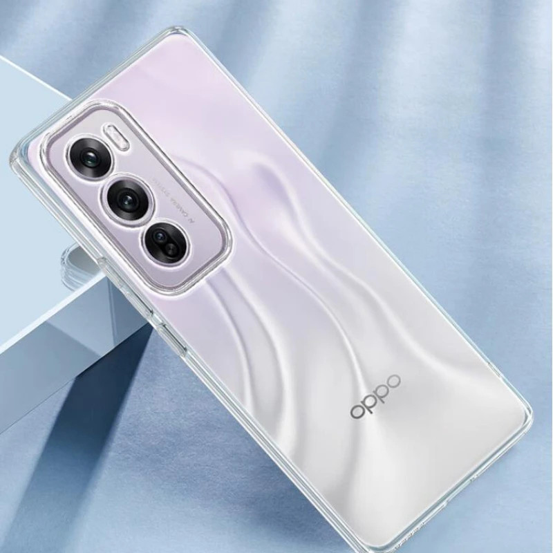 Dành Cho OPPO Reno 12 11 10 Pro Reno 11F A79 A60 A18 A38 A98 Ốp Lưng Đơn Giản Mỏng Mềm TPU Trong Suốt Ốp Lưng Điện Thoại Trong Suốt