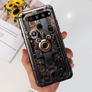 Ốp điện thoại TPU silicon mềm họa tiết mặt trăng rồng thời trang LG V50 ThinQ 5G LM-V510 LM-V500 LM-V450