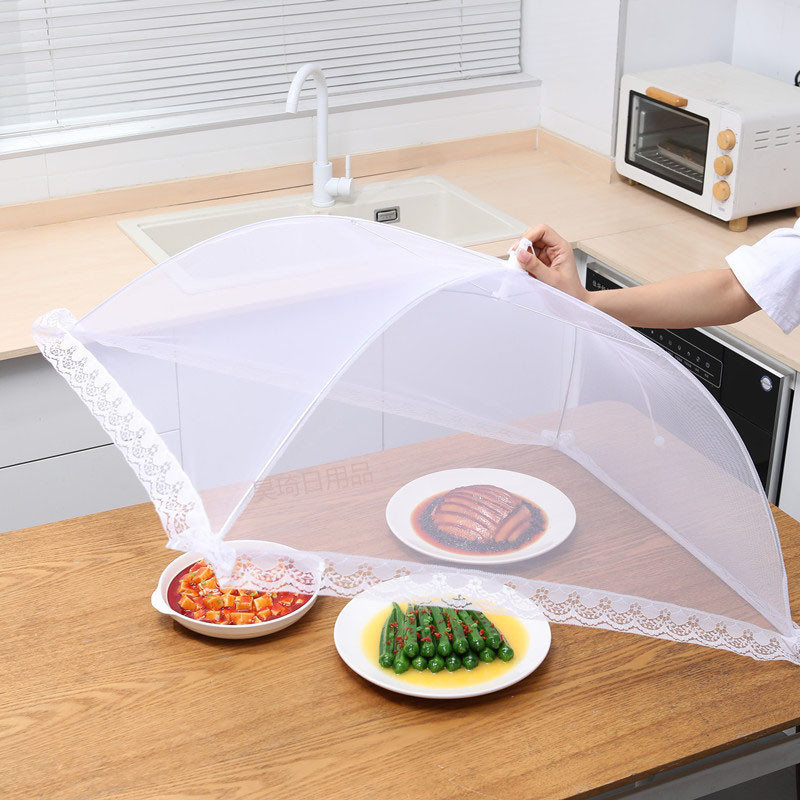 Lồng bàn gấp gọn đậy thức ăn,Có thể gập lại, chống muỗi，chống bụi，Nhiều kích cỡ，Có Thể Tháo Rời Và Giặt Được