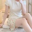 Quần ngắn YRBWD, Quần Short cạp cao thông thường, Quần ống rộng mỏng mùa hè