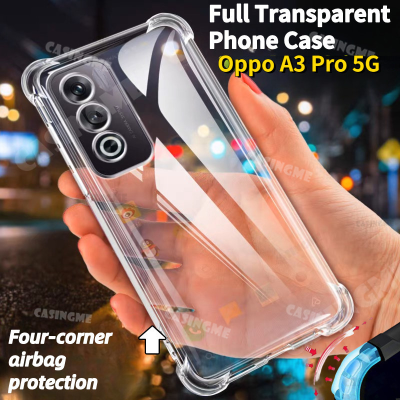 Oppo A3 Pro 5G 2024 Trong Suốt Túi Khí Trong Suốt Cho Oppo A3 Pro A3Pro 3A OppoA3Pro 5G 4G 2024 Ốp Lưng Silicon Chống Sốc Ốp lưng Mềm