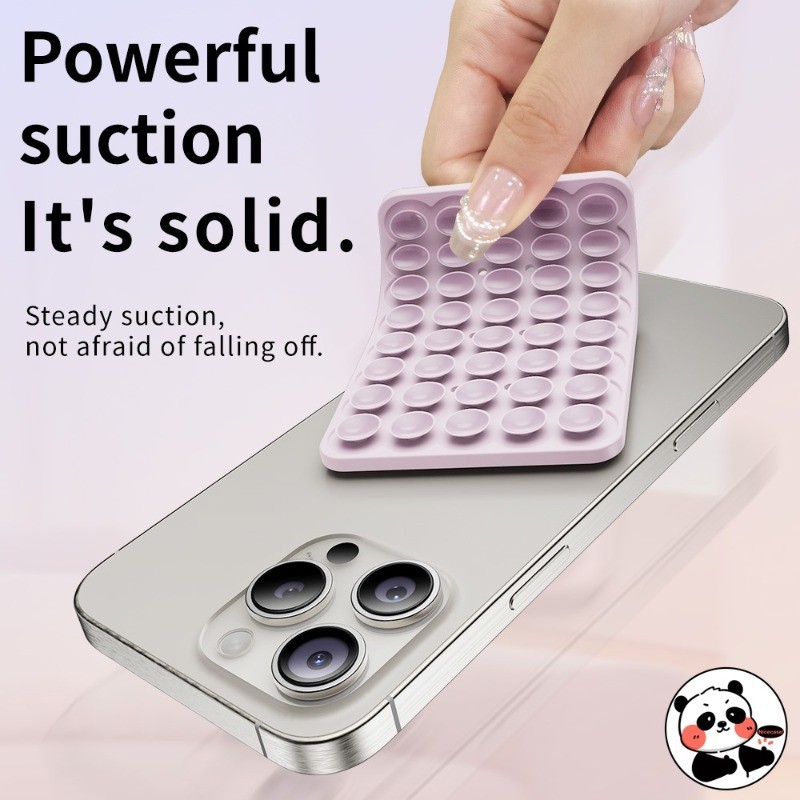 Điện Thoại Silicon Treo Tường Thảm Đa Năng Hút Cốc Đơn Giản Nhiều Màu Sắc Giá Đỡ Vuông Chống Trơn Trượt Một Mặt Da Gắn
