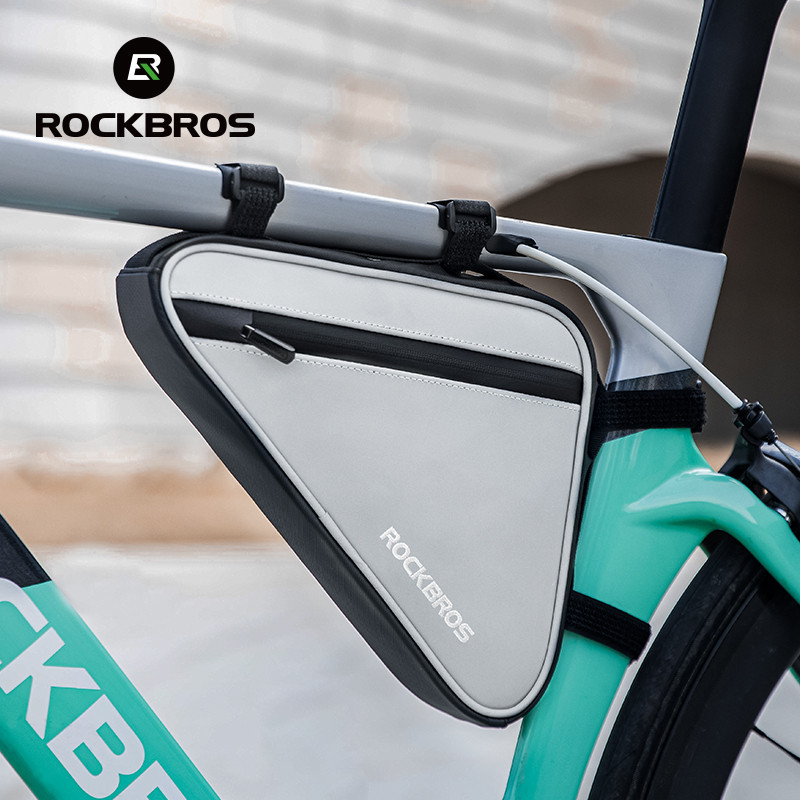 Rockbros Xe Đạp Tam Giác Túi Phản Quang Chống Thấm Nước Công Suất 0.9L Xe Đạp Trên Ống Túi Lớp Bên Trong Túi Đi Xe Đạp Phụ Kiện