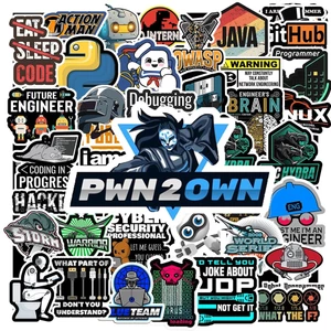 Set 50 Sticker Developer – Decal Lập Trình | Chống Nước | Dán Mũ Bảo Hiểm, Laptop, Xe, Vali