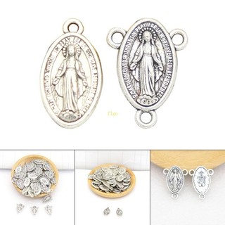 Flgo 10 Chiếc Hình Bầu Dục Quyến Rũ Đức Trinh Nữ Maria Huy Chương Mặt Dây Chuyền Cho Vòng Tay Vòng Cổ Trang Sức Làm