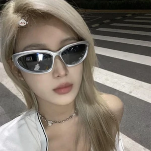 Maybest Hợp Thời Trang Mát Y2K Kính Mát Unisex Kính Mát Tương Lai Đi Xe Đạp Lái Xe Bóng Phụ Kiện Thời Trang Cặp Đôi Quà Tặng Ảnh Prop {VN}