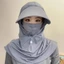 Mũ KANGN, Mũ che lụa băng thoáng khí, có khăn choàng chống nắng Unisex