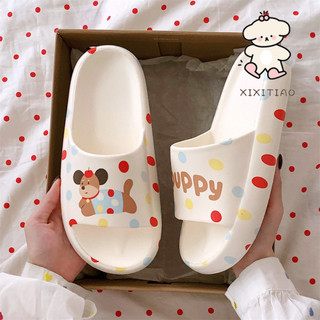 Xixitiao Dép EVA đế dày mềm Cặp đôi mùa hè Dép phòng tắm gia đình thoải mái