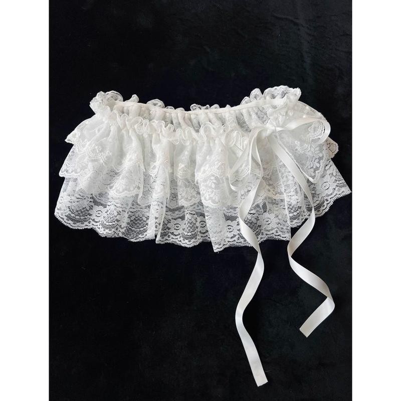 Phong Cách Ba Lê Thời Trang Ren Ren-Up Nhỏ Mông Rèm Nữ