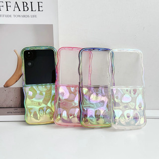 Ốp điện thoại gấp cho Xiaomi Mix Flip Meteorite họa tiết bán trong suốt laser rực rỡ Vỏ điện thoại TPU mềm mại
