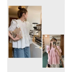 Áo babydoll tay bồng nữ thiết kế cổ bèo phong cách tiểu thư sang chảnh XIMIMI SP287