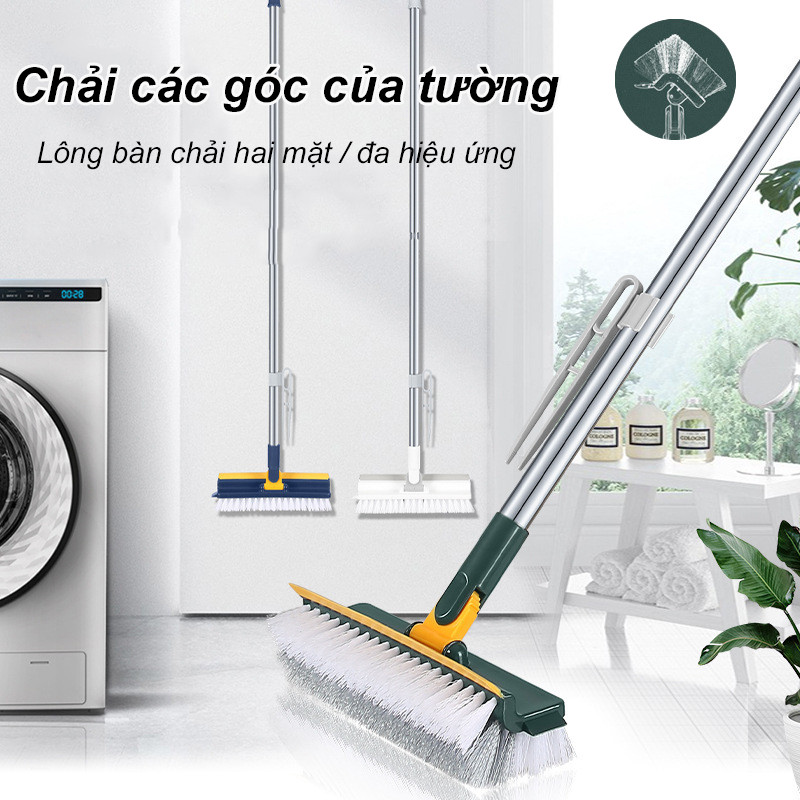 Bàn chà vệ sinh đa năng,Chức năng chà rửa + gạt nước, hiệu quả làm sạch vết bẩn cứng đầu khe hẹp
