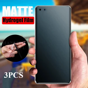 3 Miếng Dán Bảo Vệ Màn Hình Mờ HD Cho Honor Magic 7 6 5 4 3 2 RSR Pro Lite Ultimate Plus 3D Porsche Matte Film Chống Sốc Hydrogel Film Độ Cứng 9H