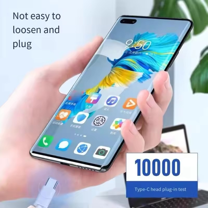 Cáp sạc nhanh 120W 10A USB -C / Dây điện thoại di động truyền dữ liệu tốc độ cao / Dây sạc nhanh Type C