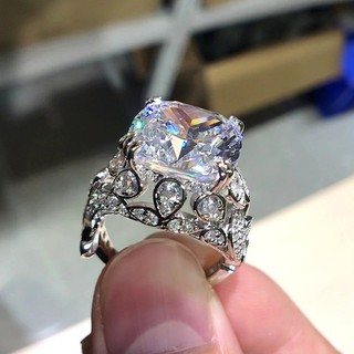 Nhẫn Zircon Bạc S925 Trang Sức Thời Trang Đơn Giản Quà Tặng Nữ