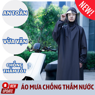 Áo mưa Bunnies House đi xe máy kín người, da cá cao cấp, chống thấm, siêu bền