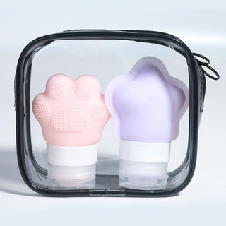 30ml Star Flower Cat Claw Silicone Pha Chế Chai Du Lịch Di Động Dầu Gội Bảo Quản Chai Mỹ Phẩm Pha Chế Chai Rỗng