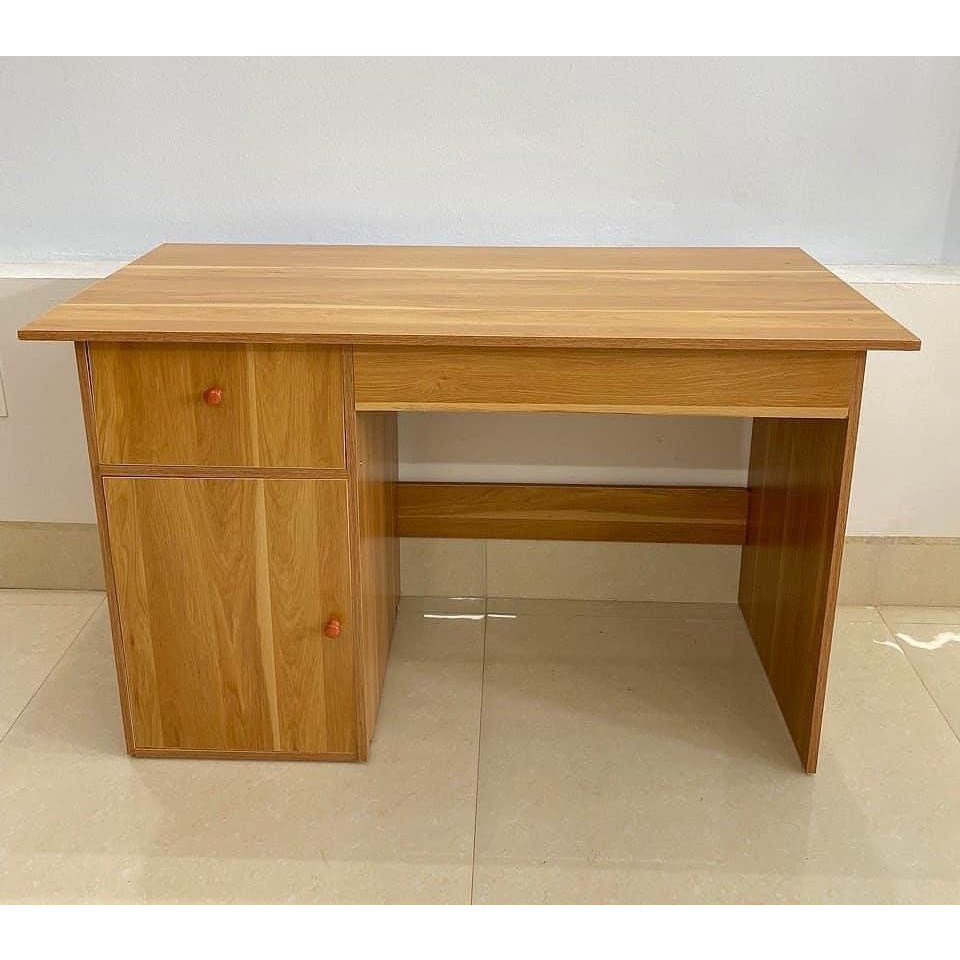 Bàn học, Bàn Làm Việc Gỗ 100x40cm có 2 ngăn tủ hàng chuẩn kích thước, gỗ mdf