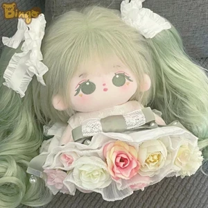 【Bingo】Búp bê cotton 20cm, đồ chơi nhồi bông [1 bộ quần áo ngẫu nhiên] dễ thương, búp bê mặc đồ, nhiều kiểu dáng, búp bê gối, quà sinh nhật (0270)
