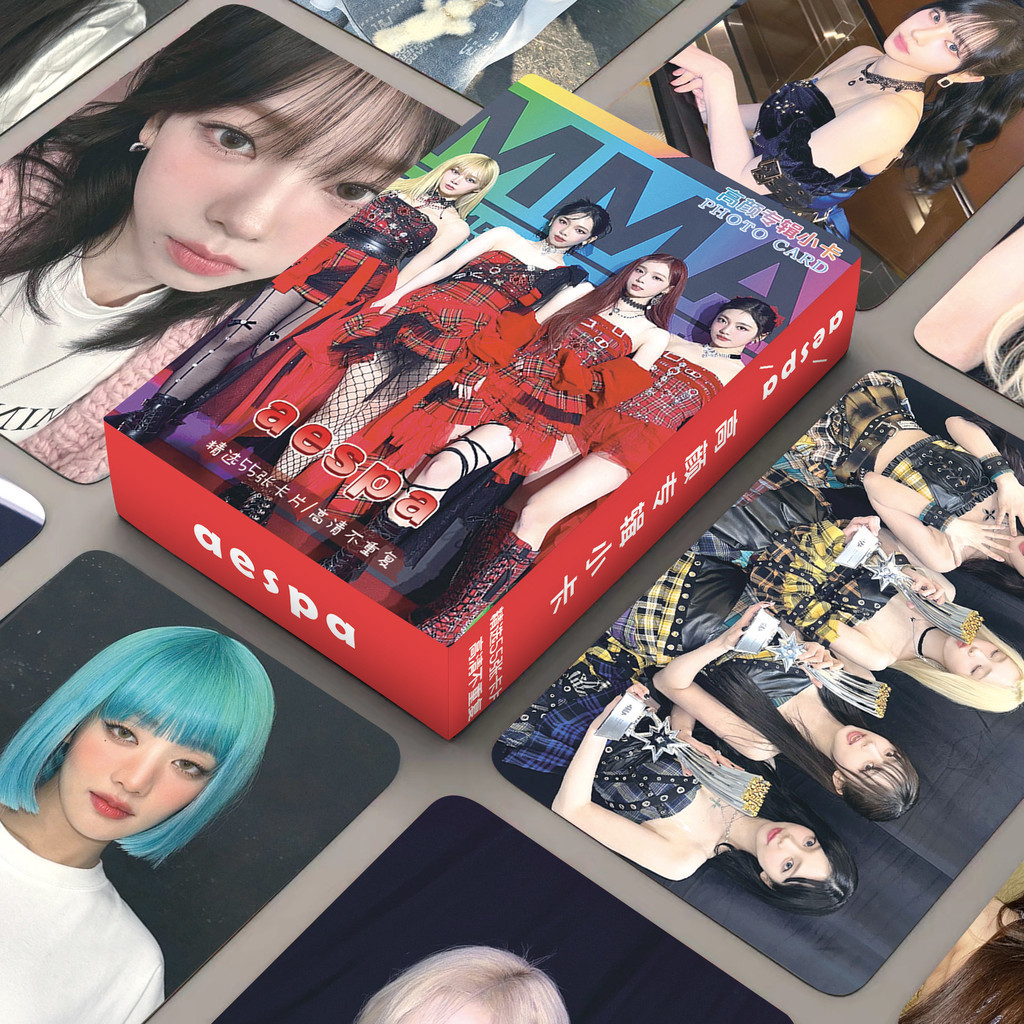 55pcs Aespa Photo Cards Rich Man Novel Album Cards Set KARINA WINTER