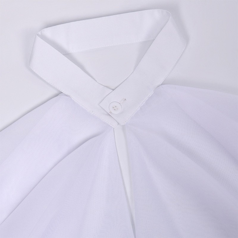 Victorian Colonial Jabot False Collar Medieval  Ruffled Neck Collar