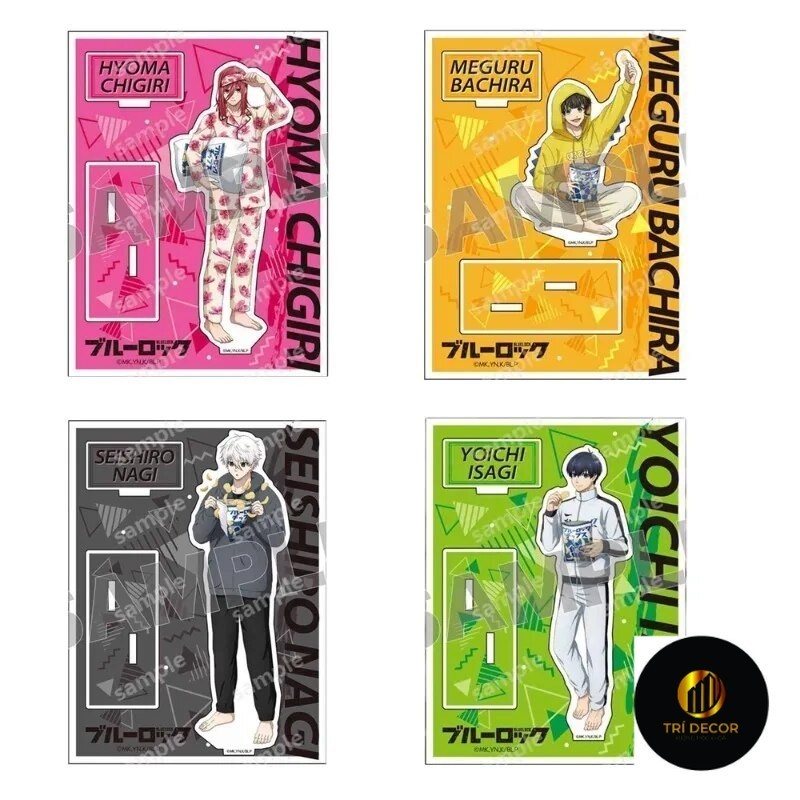 Mô hình Standee Blue Lock Isagi Nagi Reo Meguru Chigiri Rin Kunigami ...