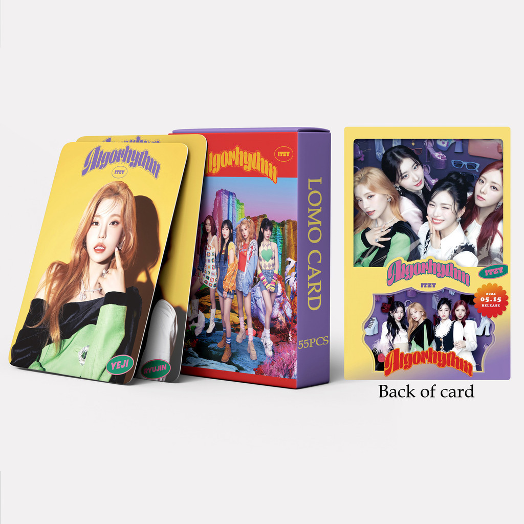 Linxx 55 Chiếc ITZY Algorhythm Album Lomo Card Kpop Photocards Bưu Thiếp Series