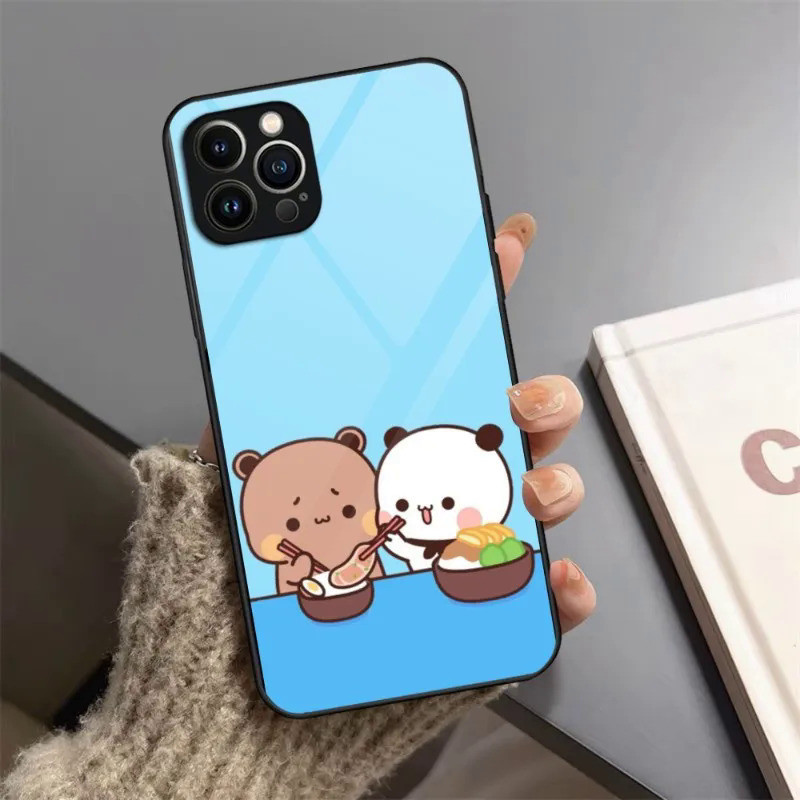 BK-1 Dễ Thương BuBu DuDu Ốp Lưng Điện Thoại Kính Cường Lực Cho IPhone 17,15 14 11 12 13 Pro XS Max Plus Mini X XR 8 7 6s SE2020 Cover 0728