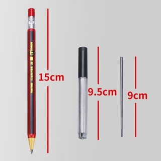 [Crush] Bút chì tự động, Bút chì cơ học loại 2.0MM 2B, Công cụ viết phác thảo đơn giản đi kèm với máy mài Văn phòng phẩm Bút chì di động Văn phòng học