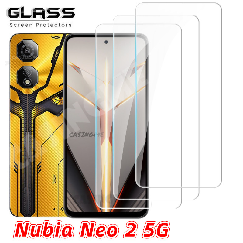 Nubia Neo 2 5G 2024 Full Cover Kính Cường Lực Flim Mặt Trước Phim Mặt Sau Ống Kính Kính Kính Cho Nubia Neo 2 NubiaNeo2 Neo2 5G Mặt Sau Ống Kính Máy Ảnh Bảo Vệ Màn Hình