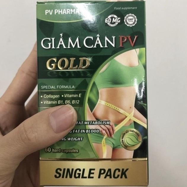 Viên uống giảm cân cấp tốc PV GOLD PHÚC VINH (C/60V) hỗ trợ giảm cân hiệu quả Dược Phúc Vinh 60 Viên