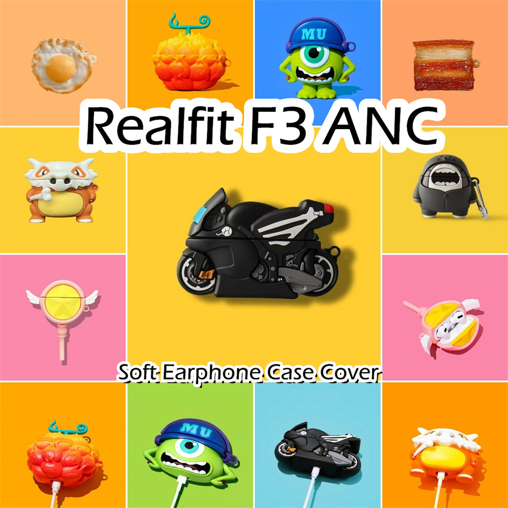 [Ngôi sao tương lai] Dành cho Ốp lưng Realfit F3 ANC Phim hoạt hình sáng tạo Vỏ tai nghe silicon mềm Vỏ bọc NO.3