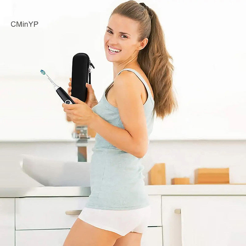 Cminyp Di Động EVA Hộp Bảo Quản Cho Bàn Chải Đánh Răng Điện Mang Hộp Cứng Vỏ Bảo Vệ Người Tổ Chức Giá Đỡ Phụ Kiện Du Lịch Vinh Quang