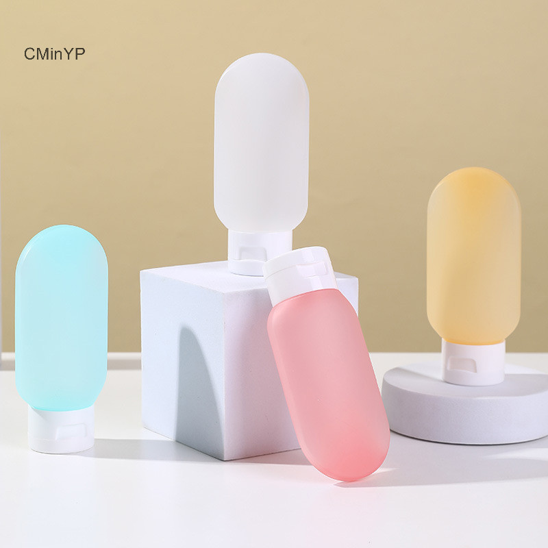 Cminyp 3 Cái / bộ Chai Có Thể Đổ Lại 60ml Silicon Mềm Lotion Hộp Bóp Ống Chai Trống Di Động Du Lịch Dầu Gội Chai Vinh Quang