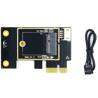 Thẻ chuyển đổi thẻ mạng không dây NGFF M.2 sang PCIE Hỗ trợ thẻ mạng 7260 8265 1650 1675X AX200 AX210