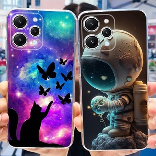 Ốp lưng Xiaomi Redmi 12 4G Redmi12 12R 5G Mèo Gấu Trúc Dễ Thương Sơn Hoa Silicon Mềm TPU Vỏ Điện Thoại
