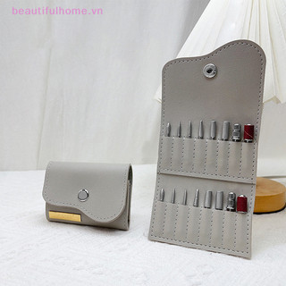 [Beautifulhome] 16 Vị Trí Gấp Mũi Khoan Móng Tay Túi Đựng Di Động DIY Móng Tay Nghệ Thuật Bảo Quản Dụng Cụ Ví Mềm Phụ Kiện Làm Móng Tay [Làm Đẹp]