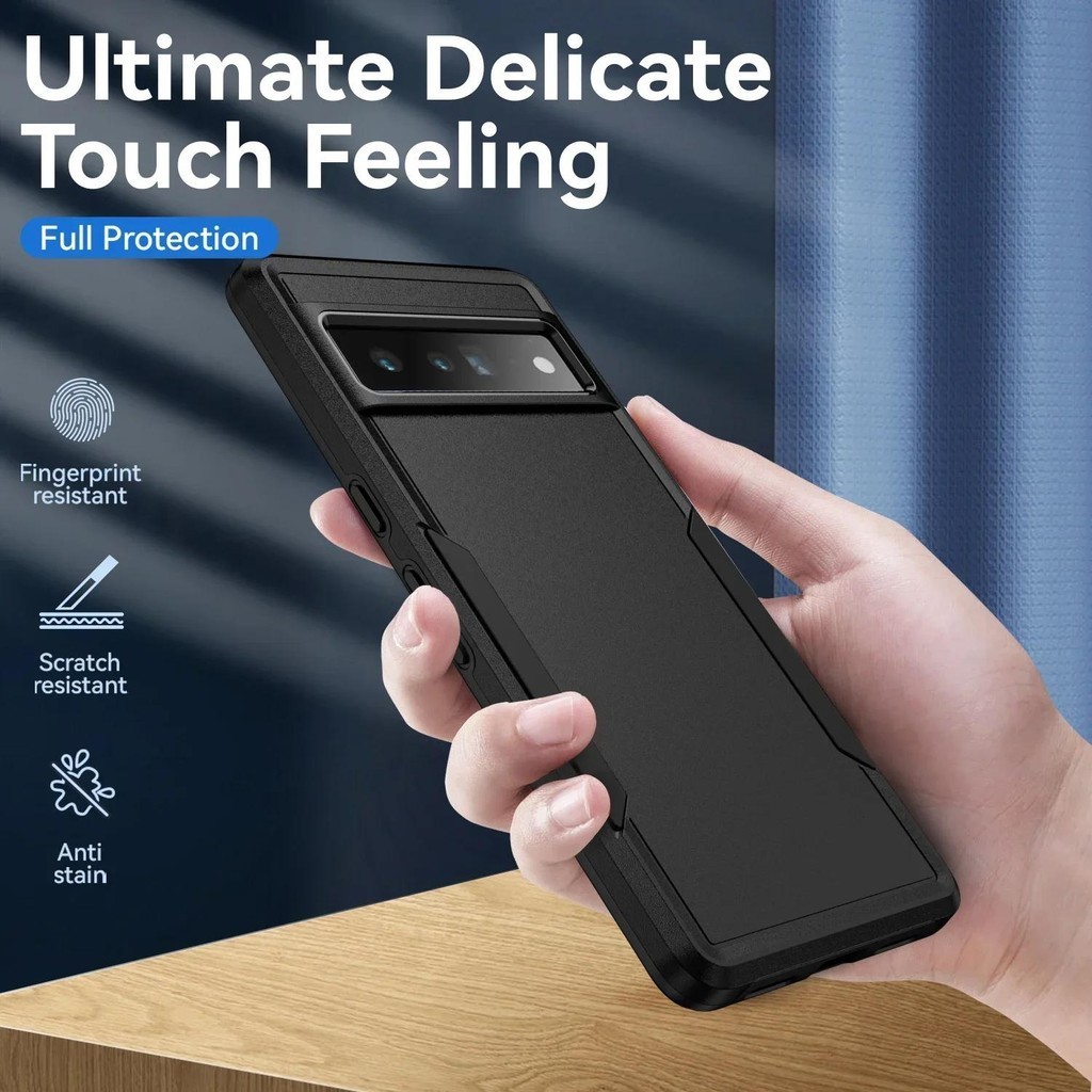 Dành Cho Google Pixel 8 7 6 Pro 7Pro 6A Ốp Lưng Nhiều Màu Sắc Mờ Giáp Cứng Chịu Lực Chống Rơi Bảo Vệ Vỏ Chống Sốc Phụ Kiện