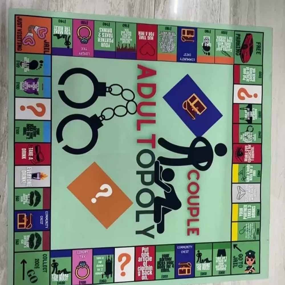 Adult Couple Game Night Board Game | Fun Date Night Monopoly-Style Game for Two Players