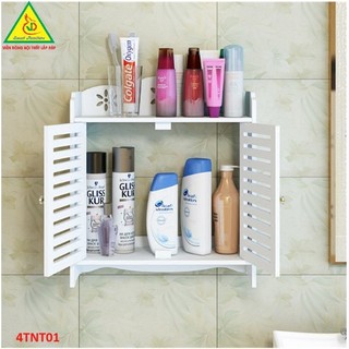 Tủ nhà tắm gỗ nhựa PVC 4TNT01 - VĐ Smart Furrniture NỘI THẤT LẮP RÁP VIENDONGADV